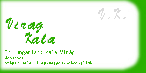 virag kala business card